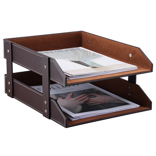 Briefablage leder büro - a4,
